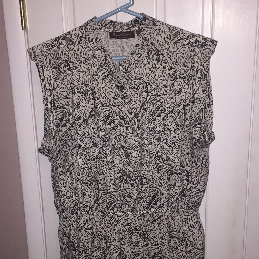 Speed Control New York White Patterned Dress